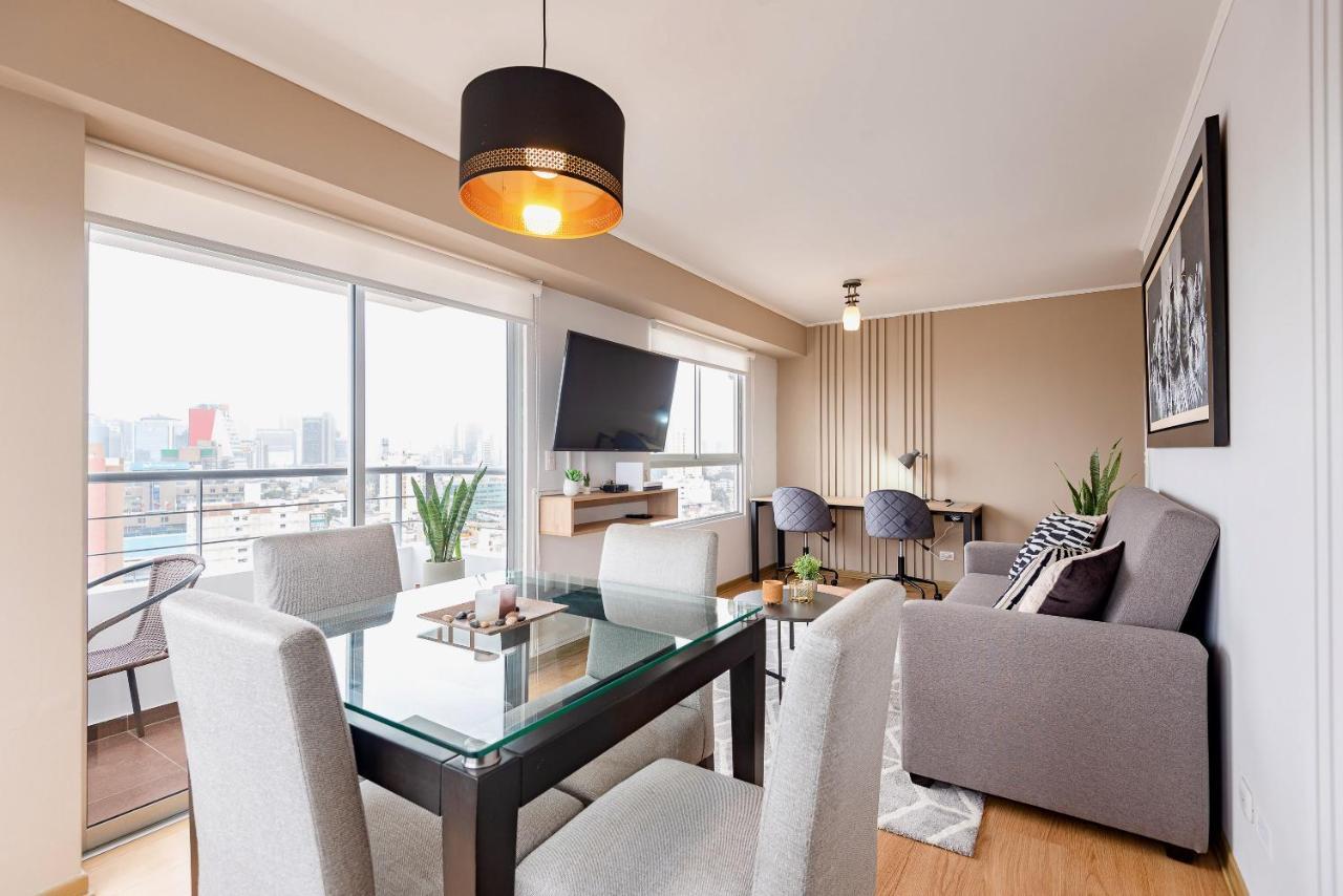 Alu Apartments - Limit With Miraflores Panoramic City View Lima Dış mekan fotoğraf
