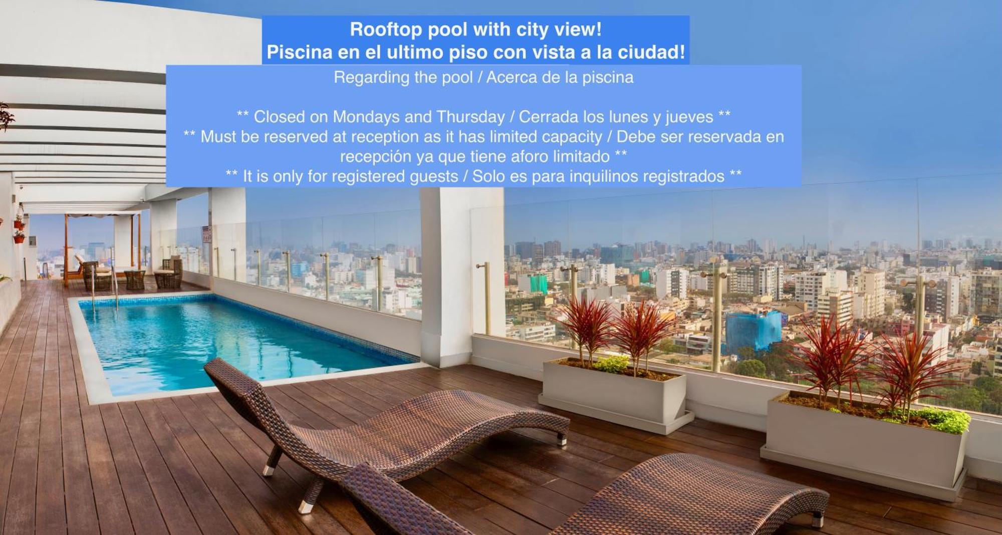 Alu Apartments - Limit With Miraflores Panoramic City View Lima Dış mekan fotoğraf