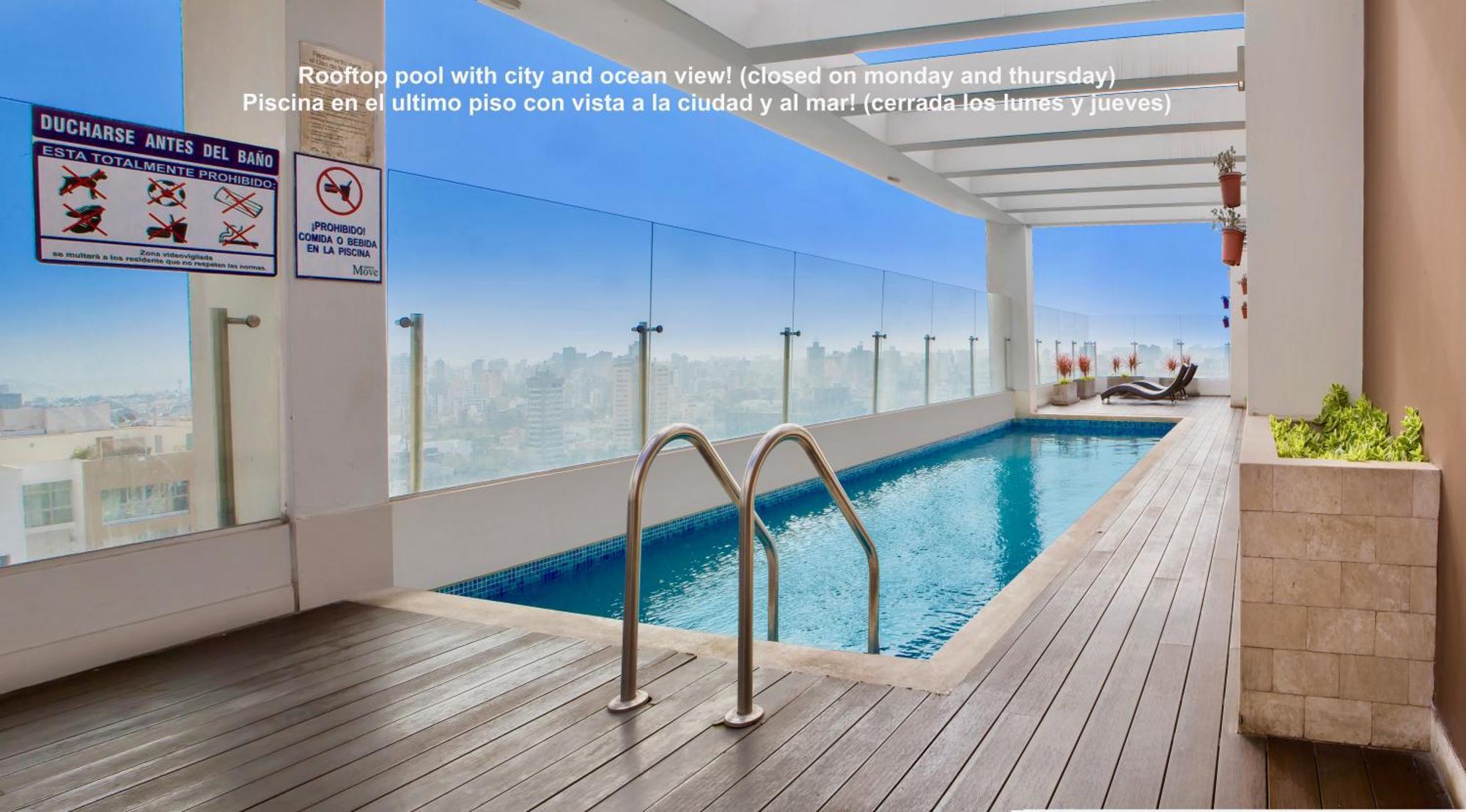 Alu Apartments - Limit With Miraflores Panoramic City View Lima Dış mekan fotoğraf